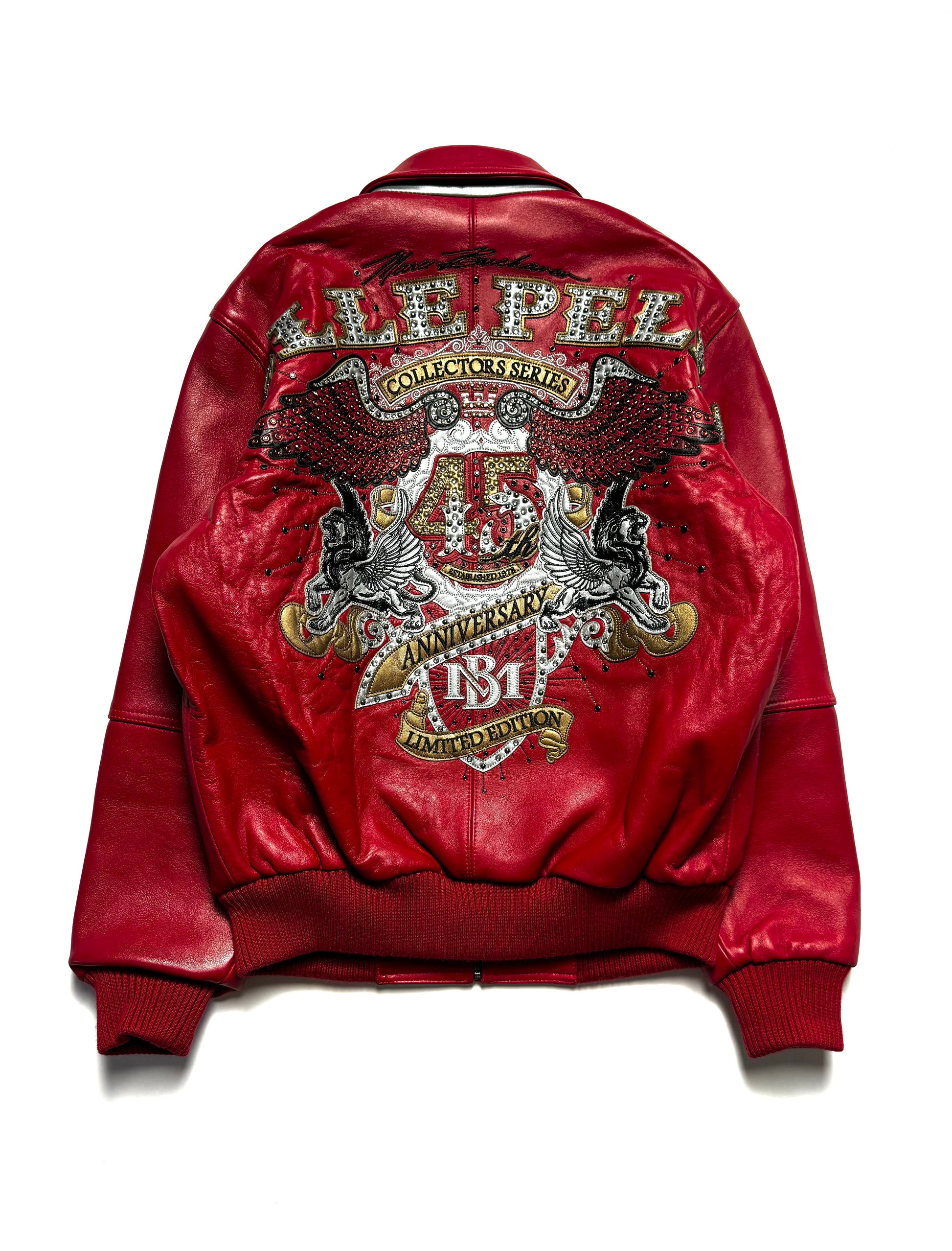Pelle Pelle Red Leather 45th Anniversary Jacket