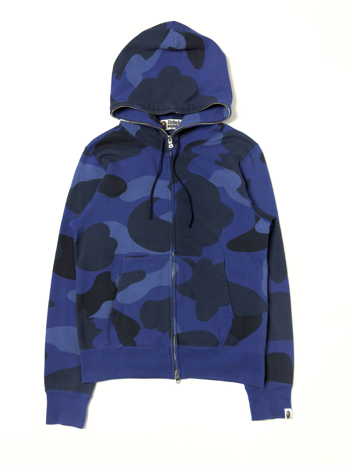 BAPE OG Blue Camo Full Zip Hoodie 2010s