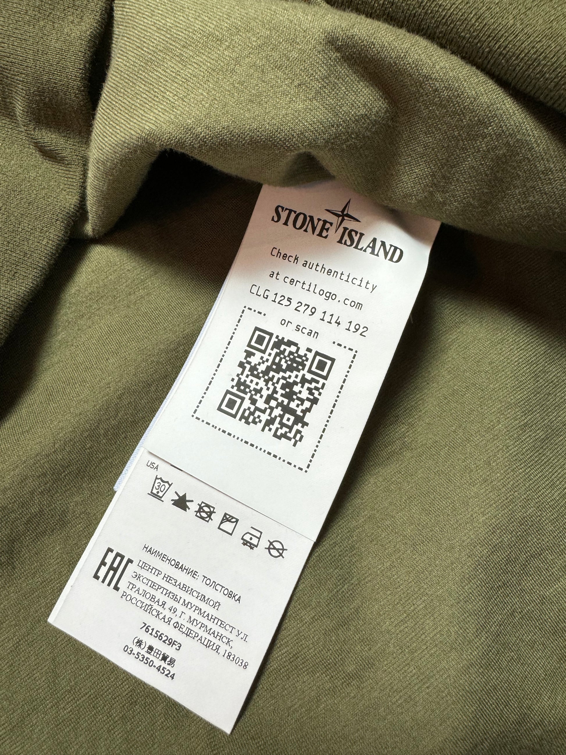 Stone Island Ghost Green Quater-zip Shirt