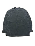 Balenciaga Stripe Collarless Shirt 90s