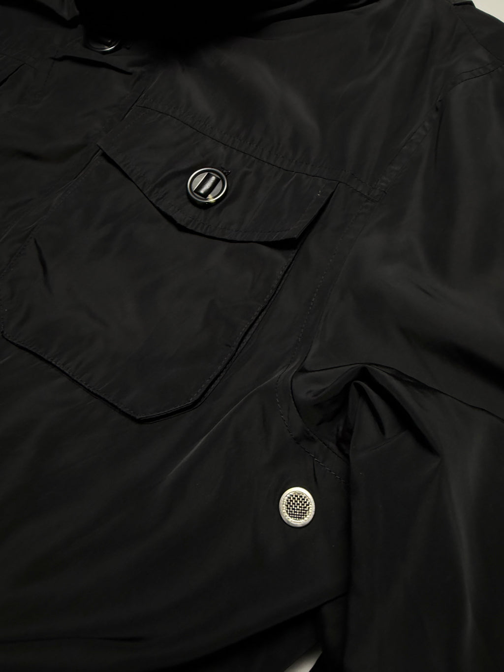 Mackage Montreal Wyatt Black Safari Rain Jacket Lined DuPont Teflon Shield