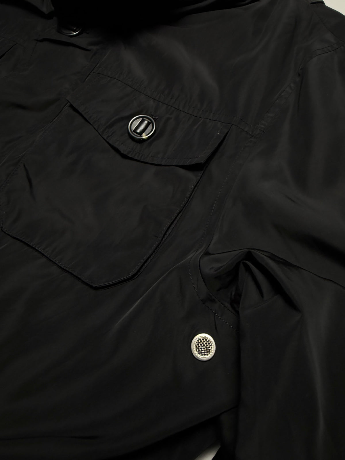 Mackage Montreal Wyatt Black Safari Rain Jacket Lined DuPont Teflon Shield