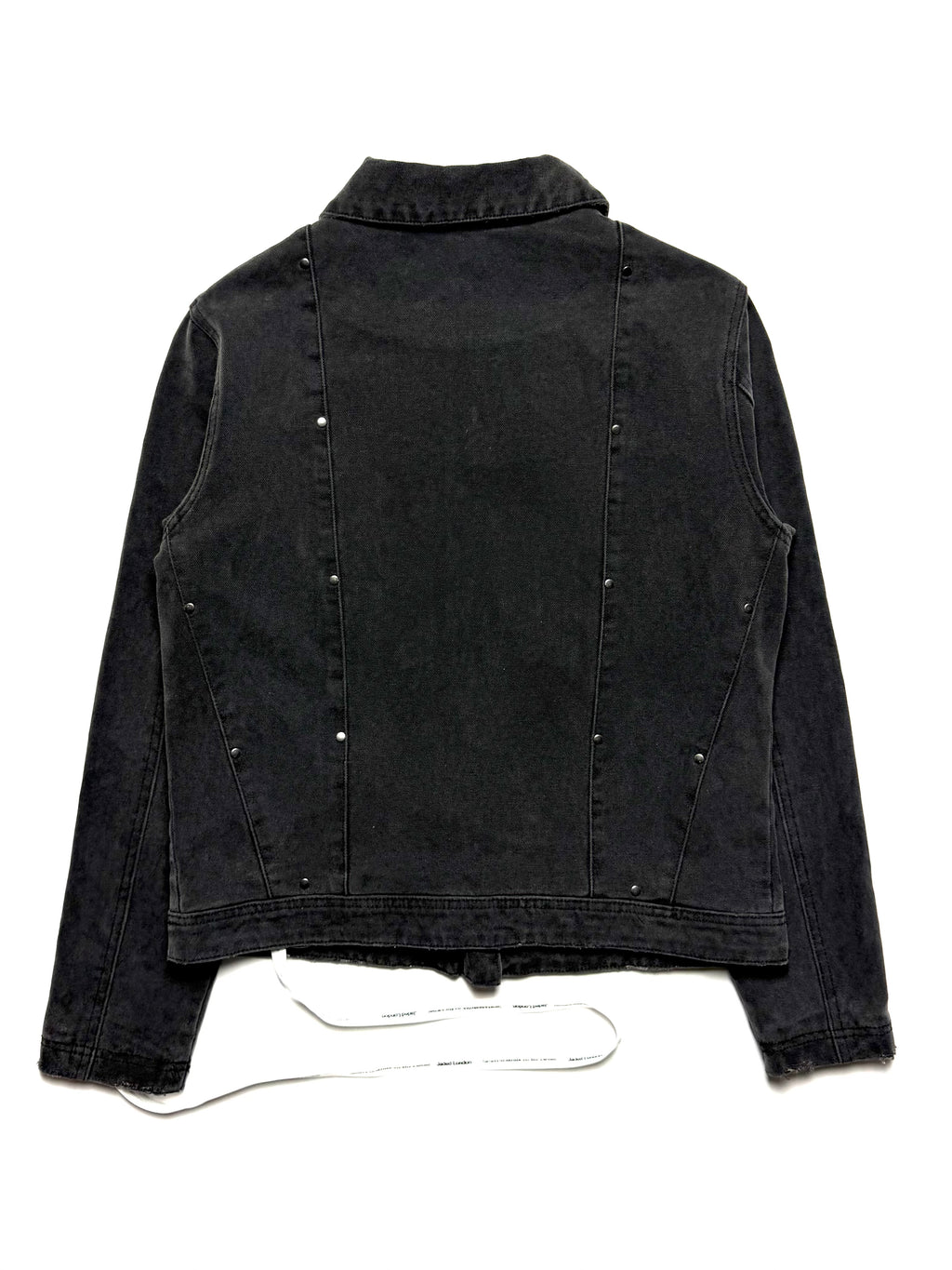 JADED LONDON Black Studded Canvas Biker Jacket