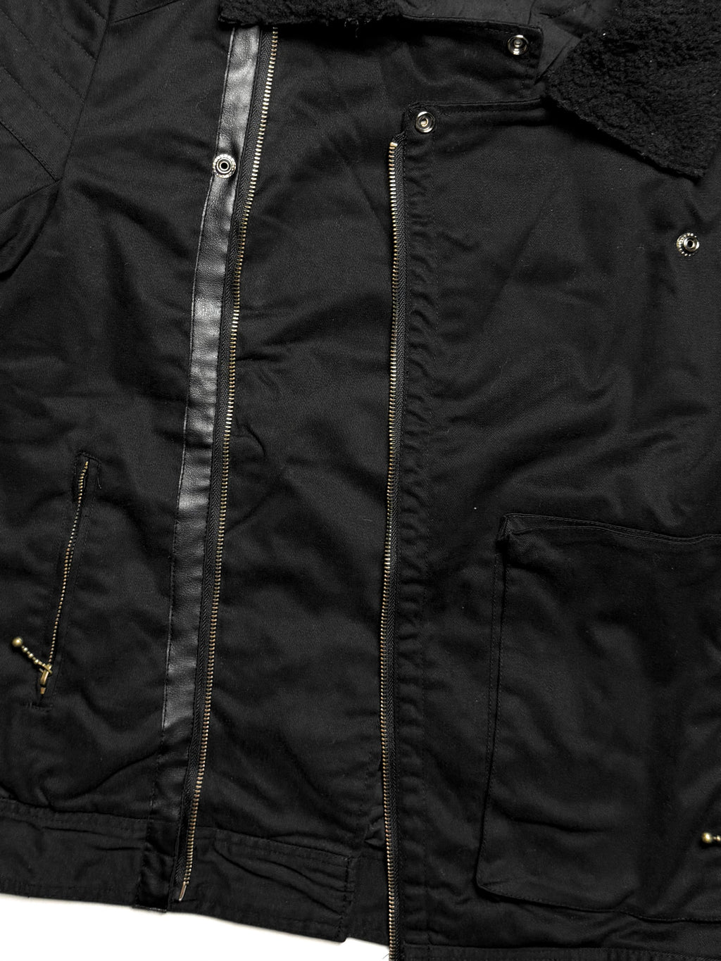 PPFM Wool Collar Black Jacket