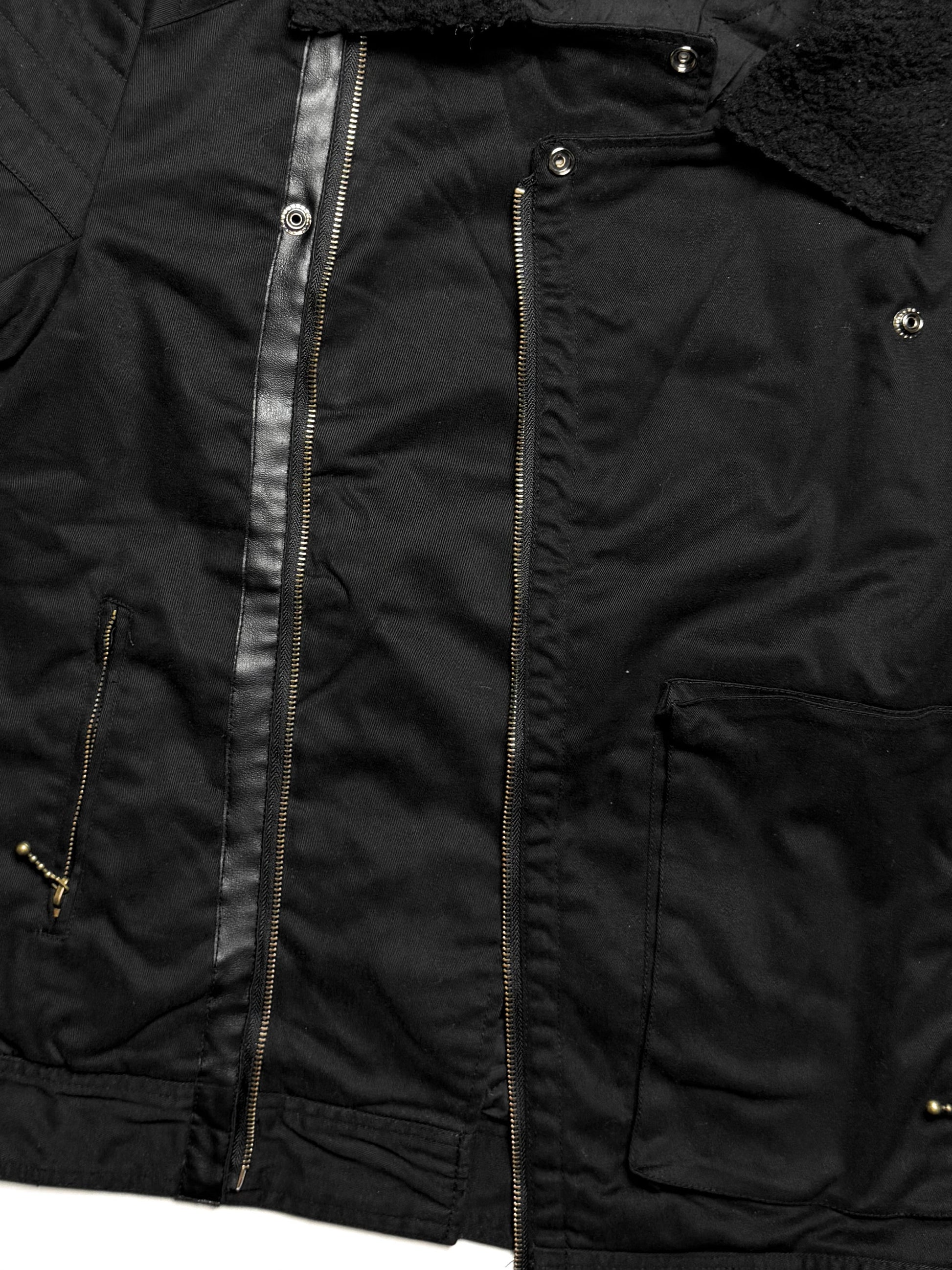 PPFM Wool Collar Black Jacket
