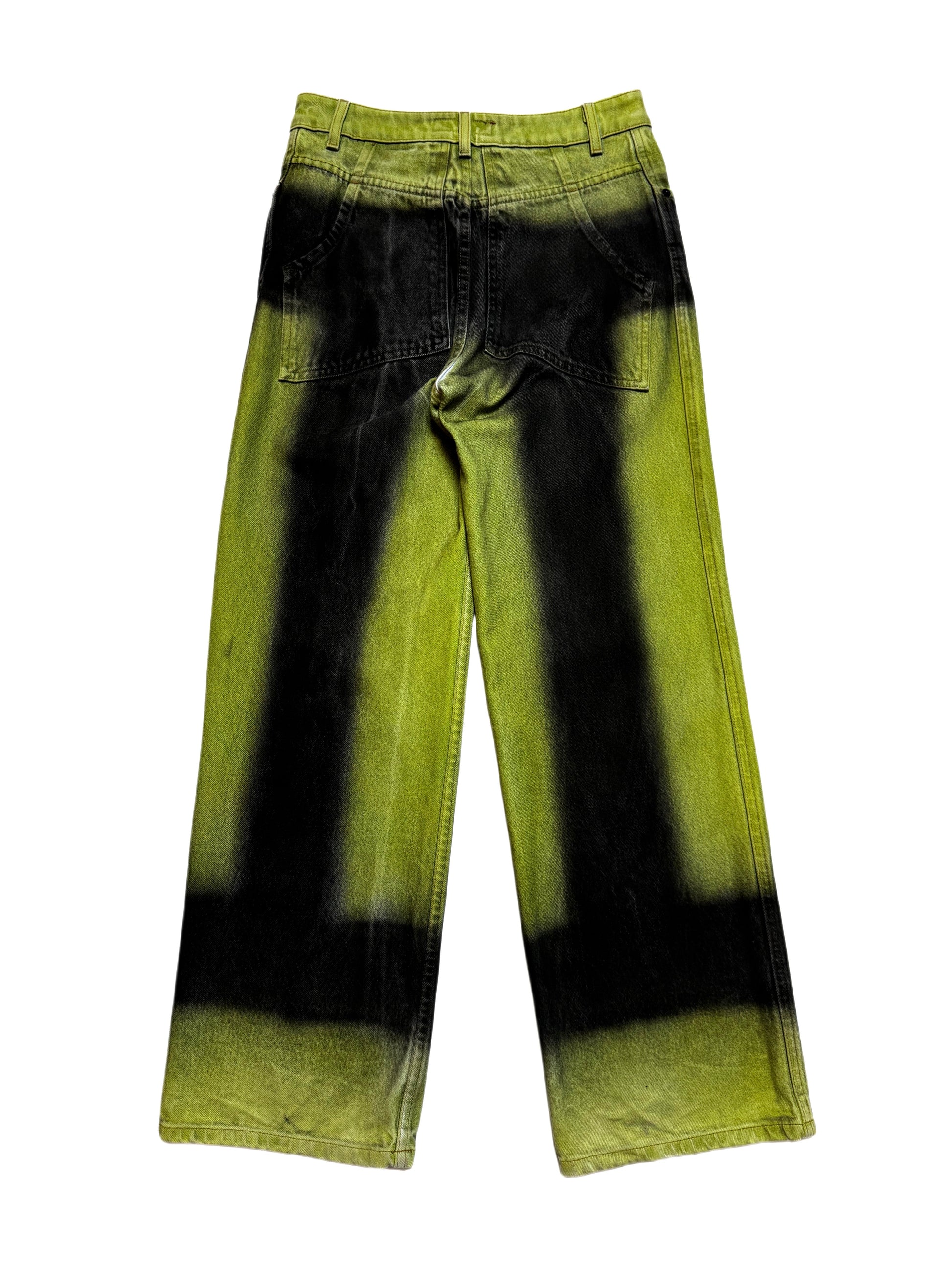 Eckhaus Latta Green Ink Wide Jean