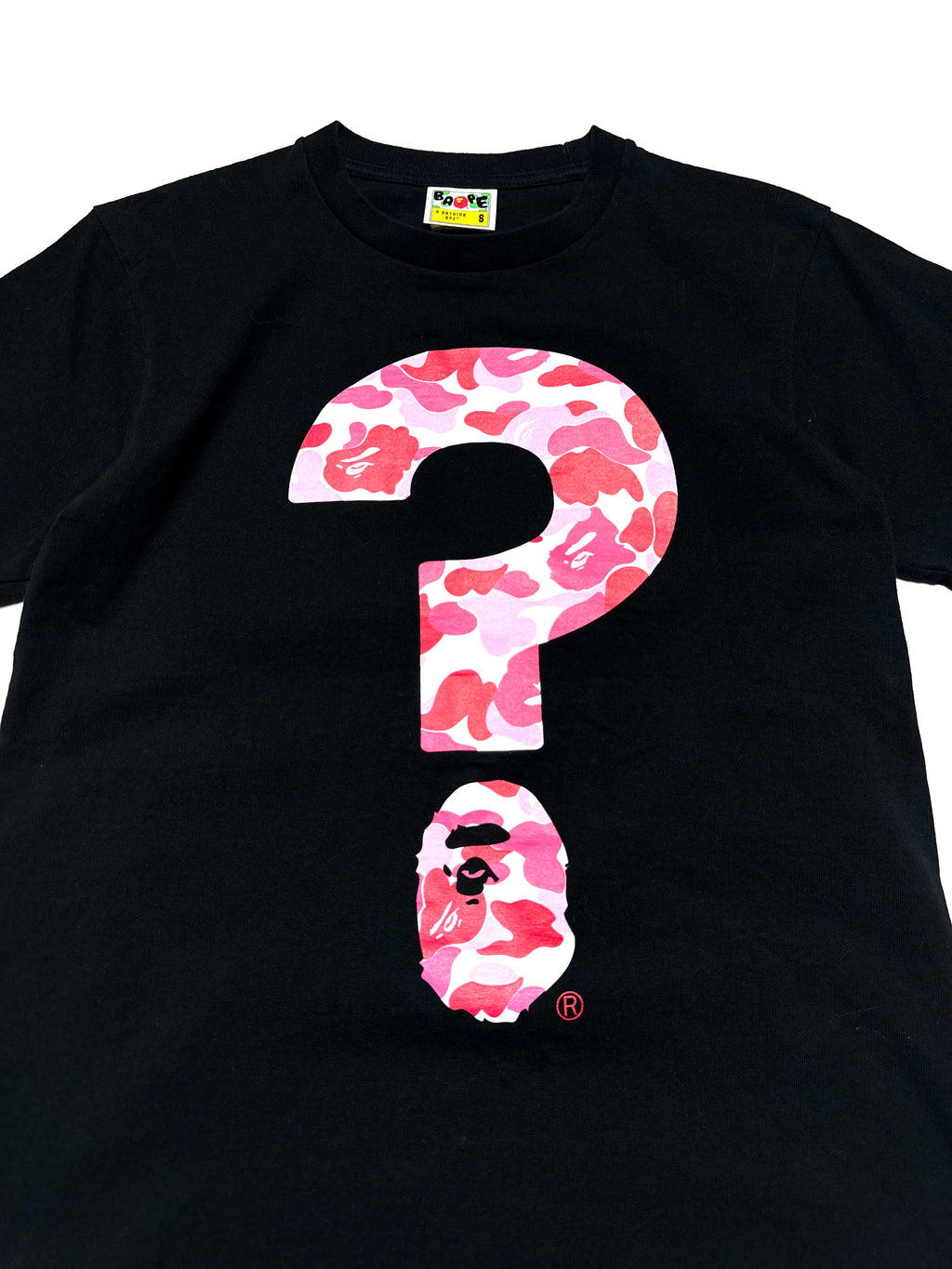 BAPE “ Pink Camo ?” Black Punctuation 5 Tee