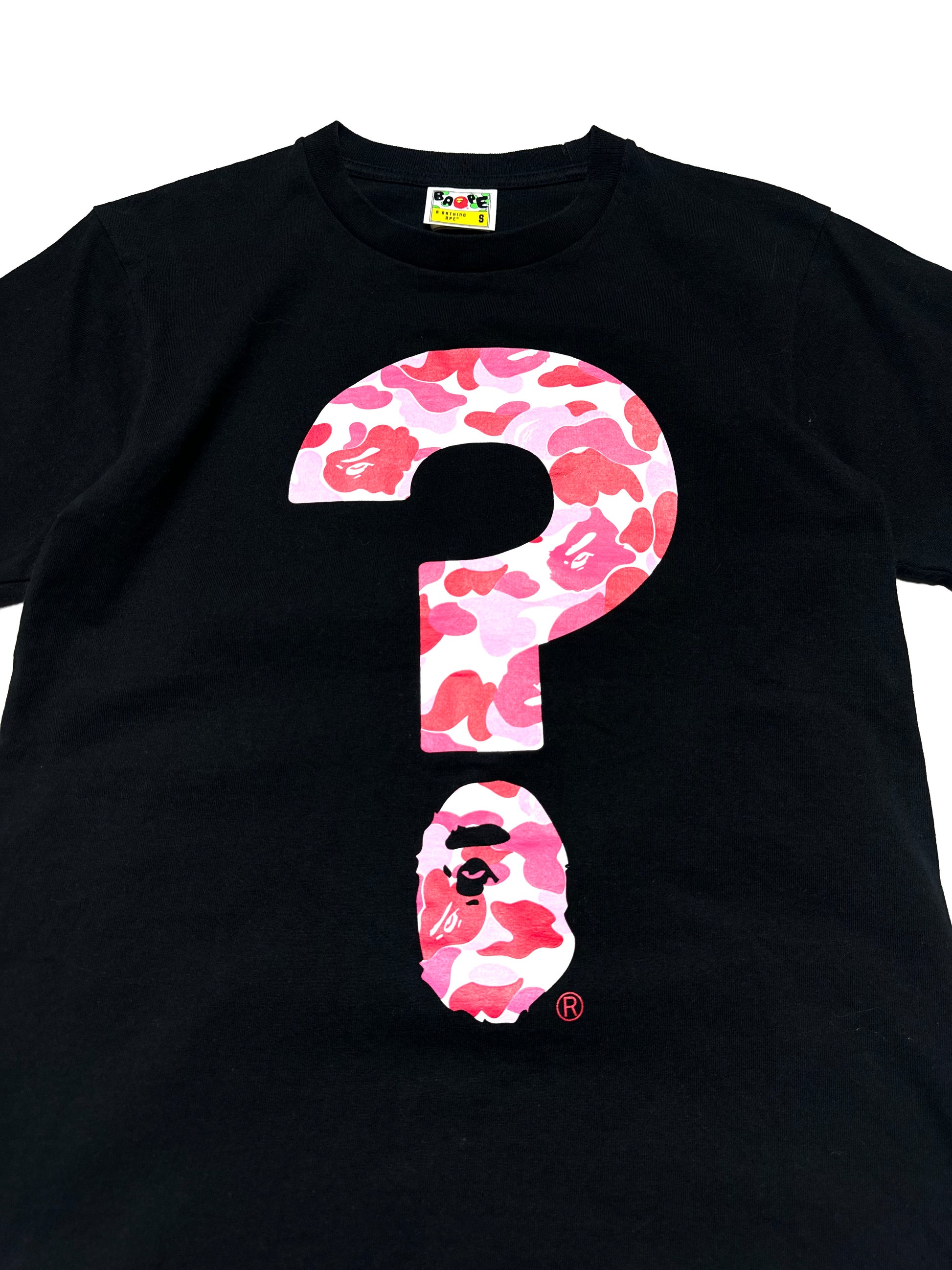 BAPE “ Pink Camo ?” Black Punctuation 5 Tee