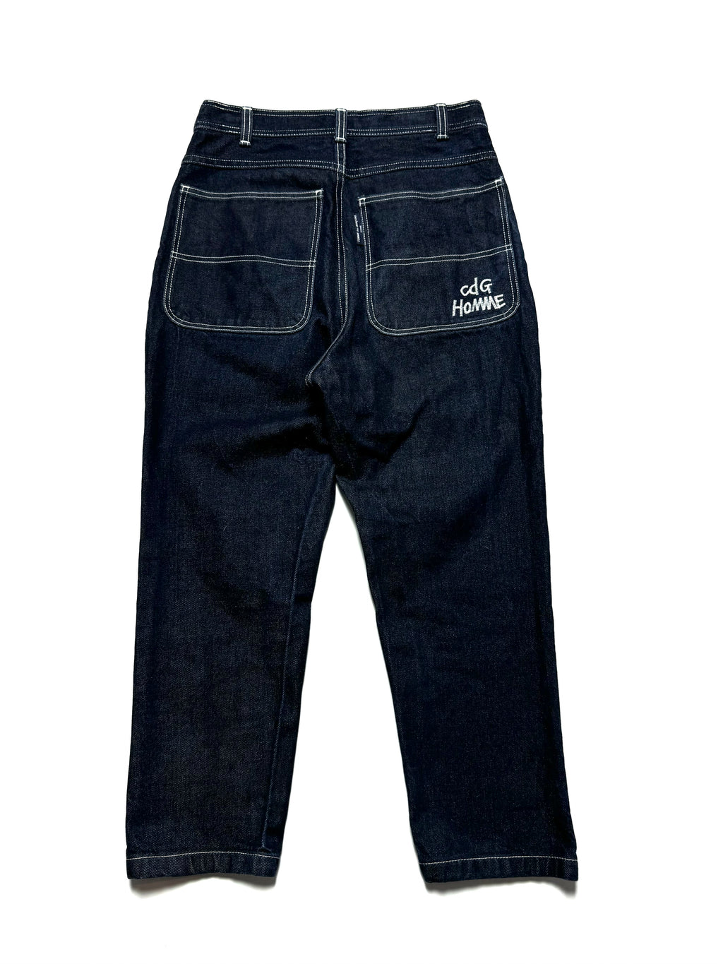 Comme des Garçons Homme Embroidered Contrast Denim Jean