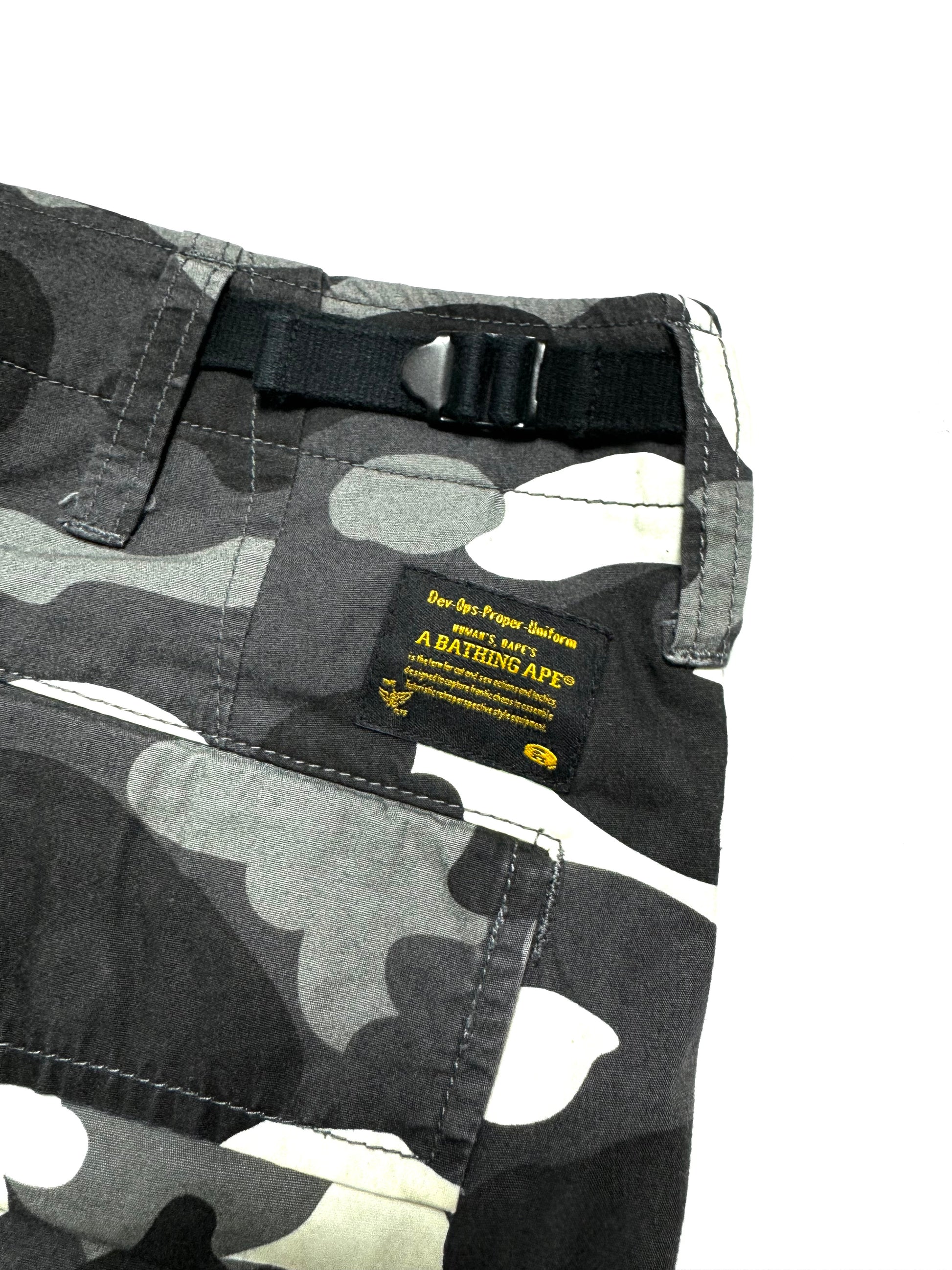 BAPE OG Black Camo Shorts