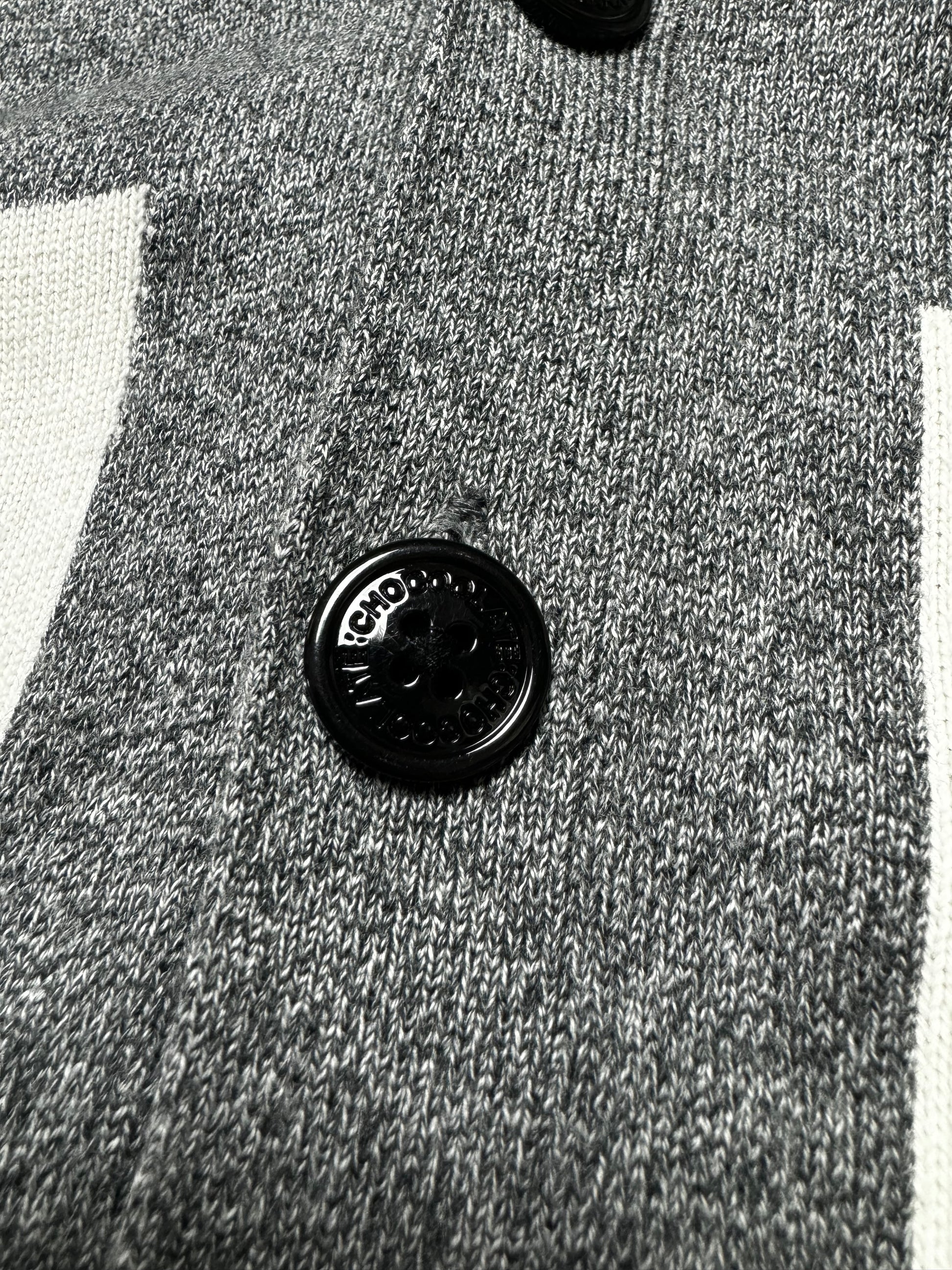 Black Chocolate Grey Union Jack Flag Cardigan