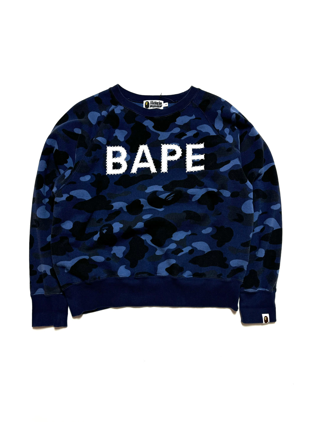 BAPE x Swarovski Blue Camo Crewneck