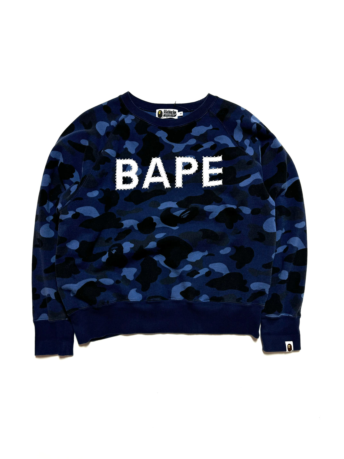 BAPE x Swarovski Blue Camo Crewneck