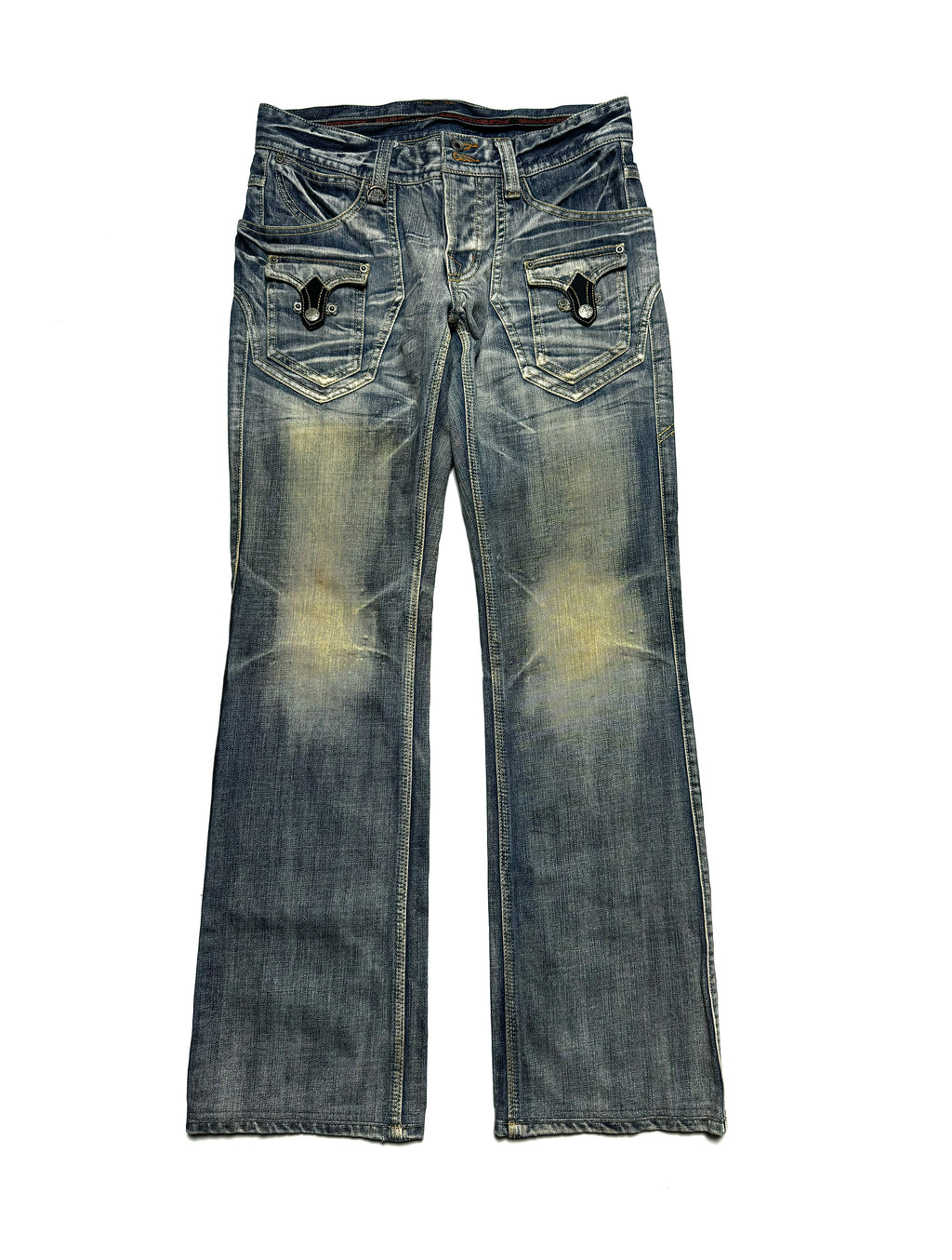 Nicole Club Washed Flared Denim Jean 2000s