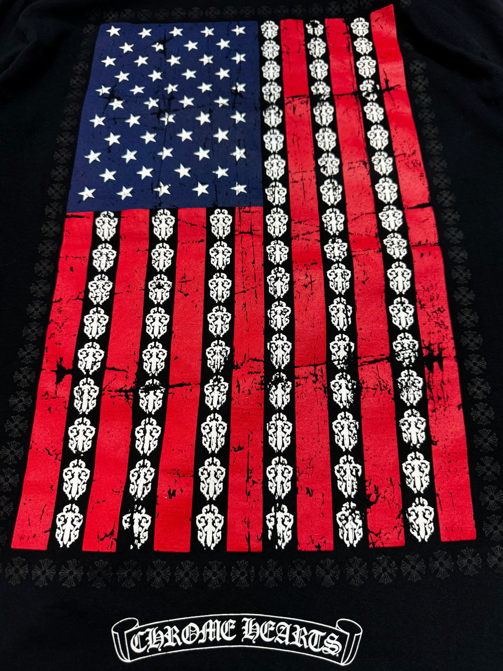 Chromehearts Vertical Flag Pocket Tee