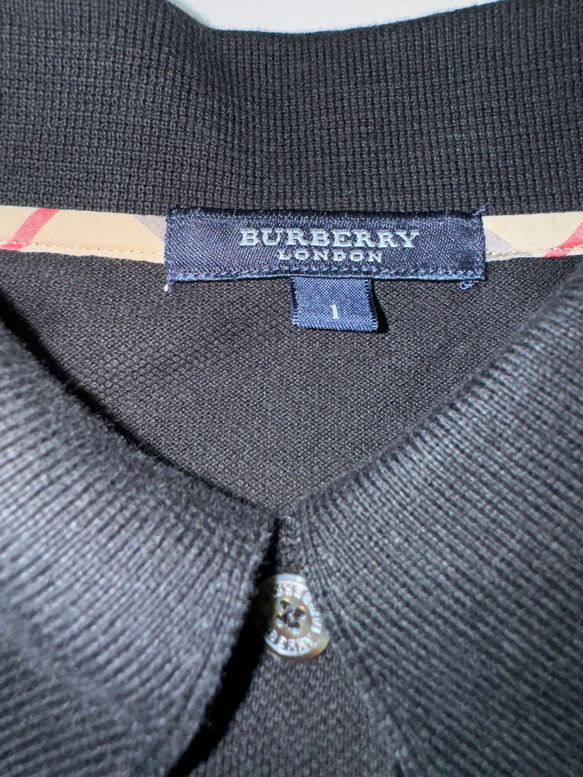 Burberry Polo Black Short Sleeve
