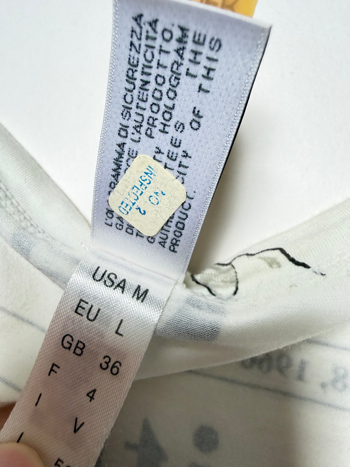 John Galliano 00s White Newspaper Long Sleeve