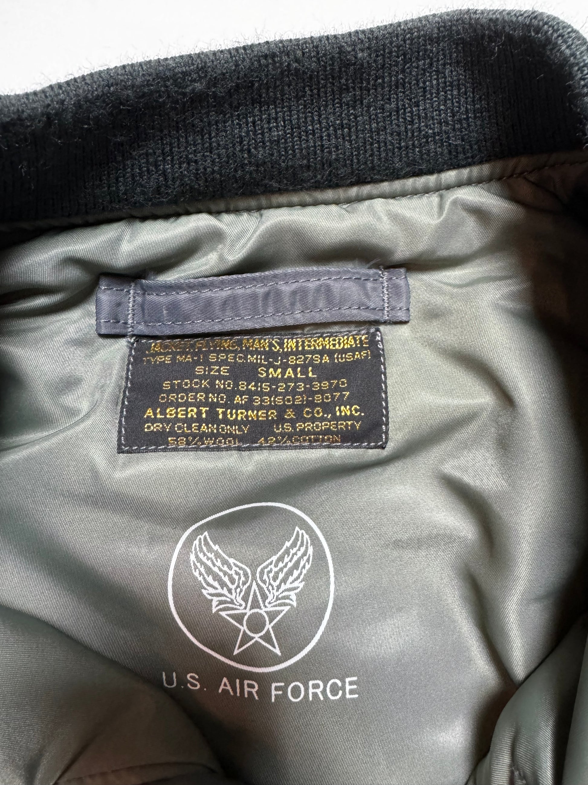 Toy MCcoy Gunmetal US Airforce Bomber MA-1 Jacket