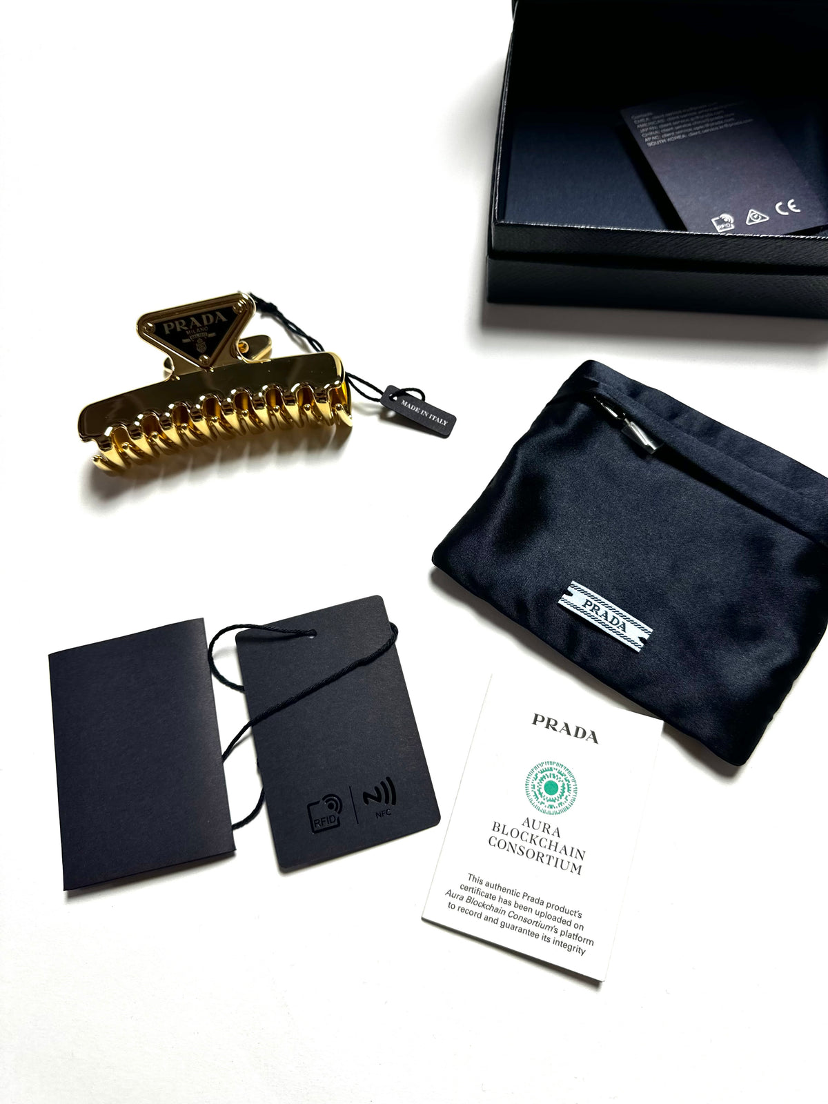 Prada Gold HairClip