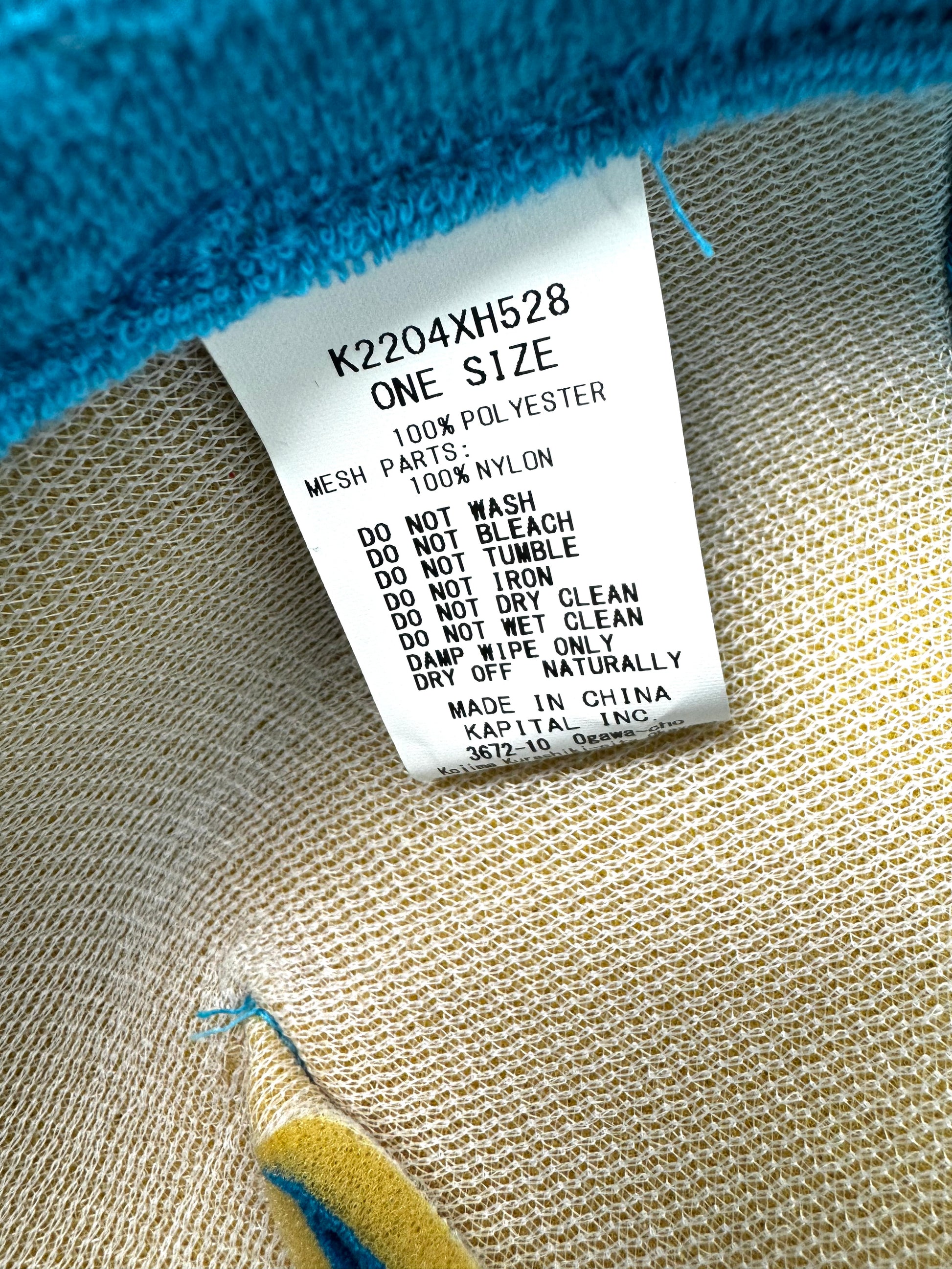 Kapital "Denim Men Loves Cats" Blue Trucker Hat