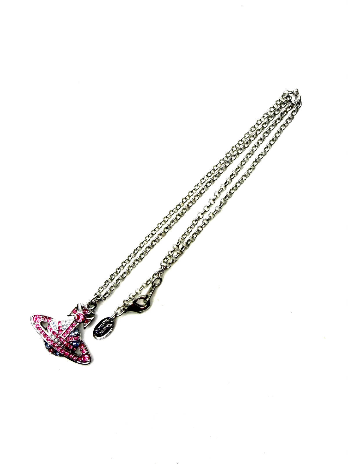 VIVIENNE WESTWOOD  Jack Orb Necklace Pink Blue