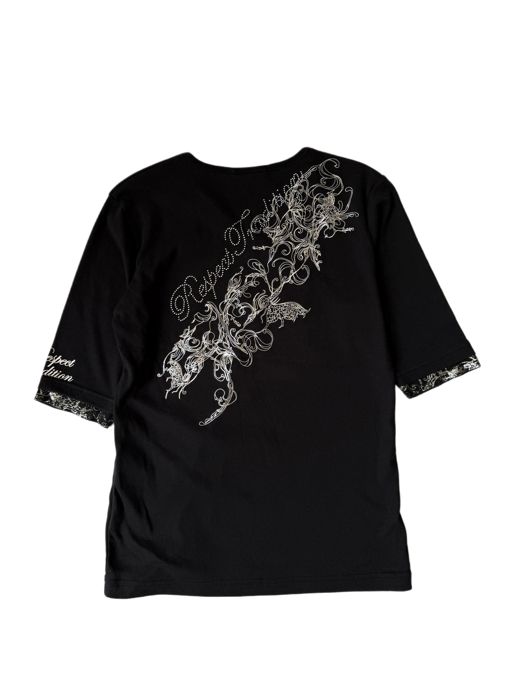 Semantic Design Double V-Collar Quarter Sleeve