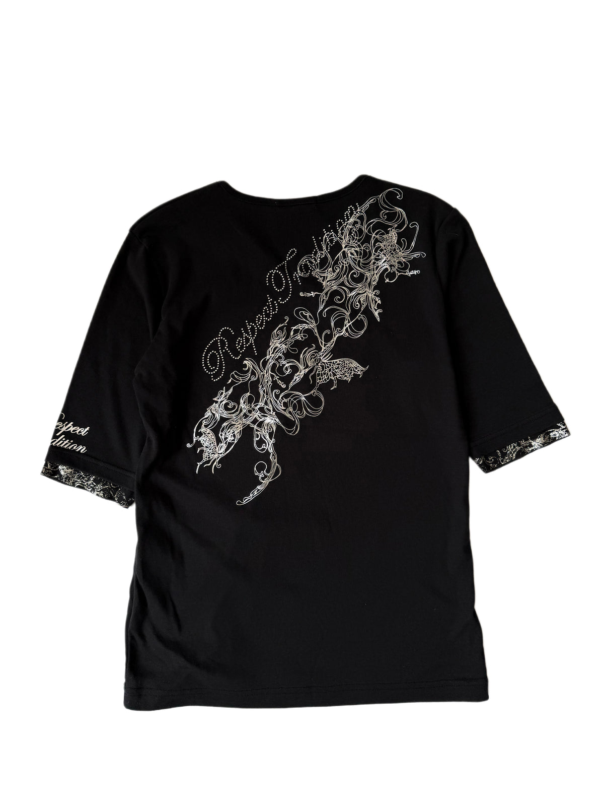 Semantic Design Double V-Collar Quarter Sleeve