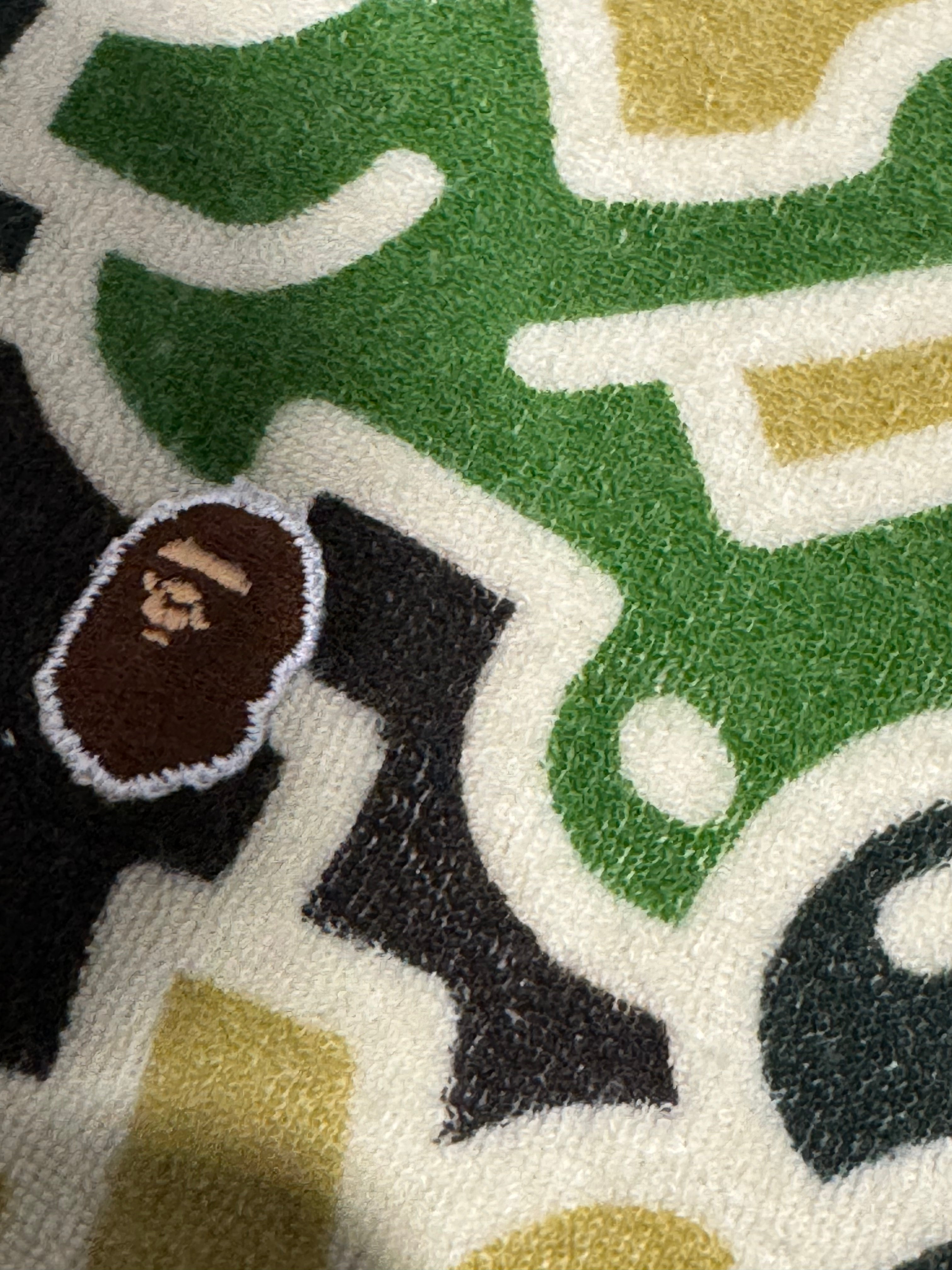 BAPE Frankenstein Camo Milo Towel Polo Shirt