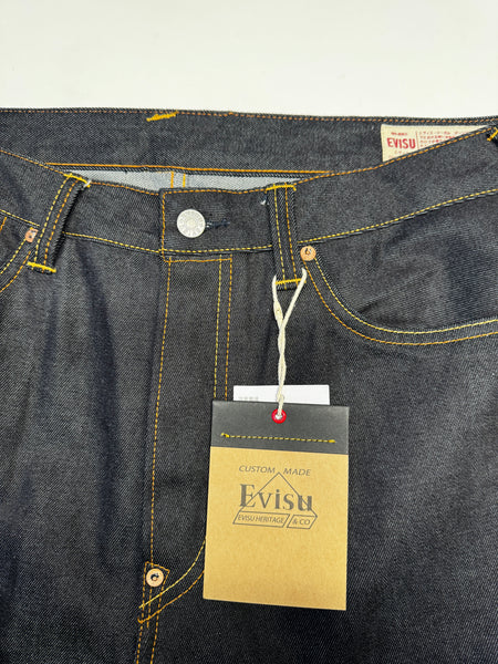 Evisu White Daicock Raw Denim Jean