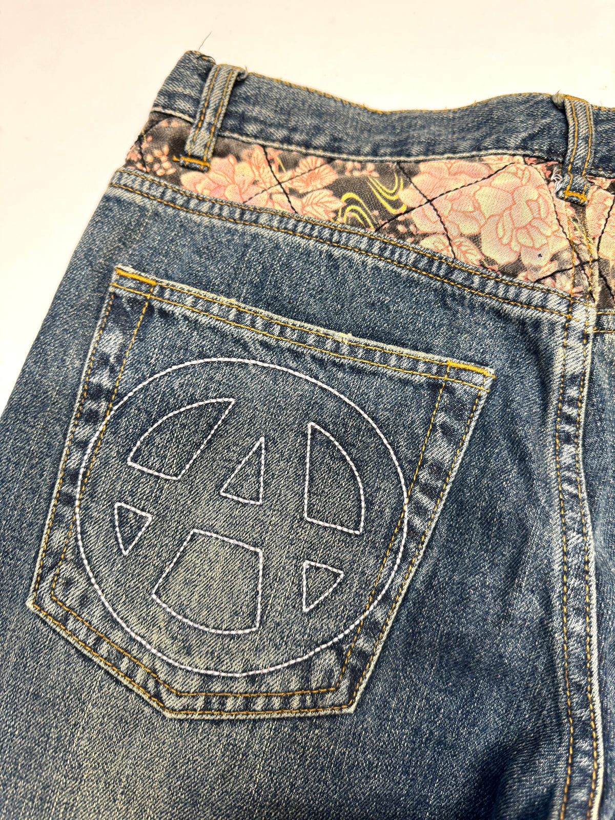 Acupuncture Dragon Washed Denim Jean