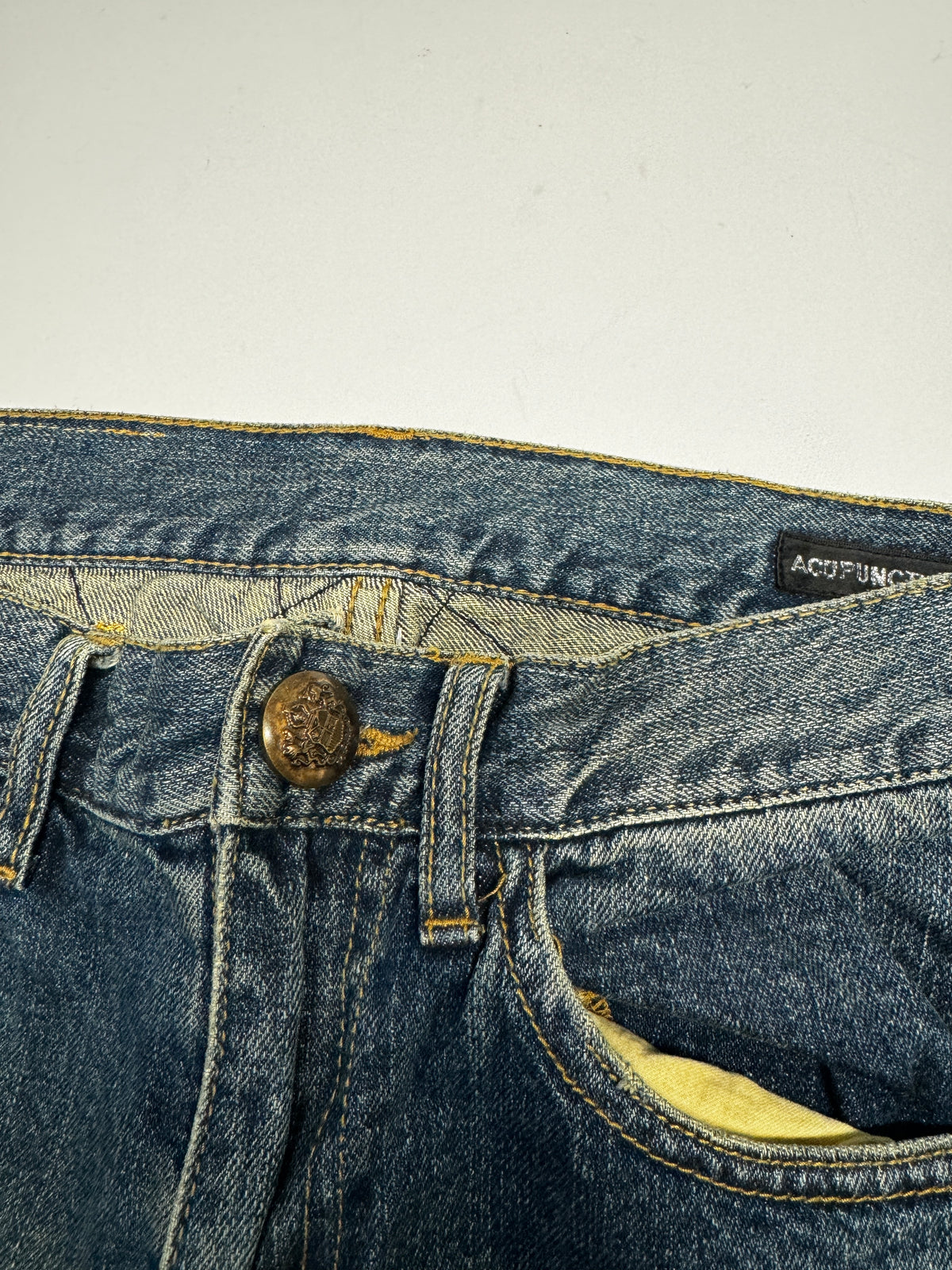 Acupuncture Dragon Washed Denim Jean