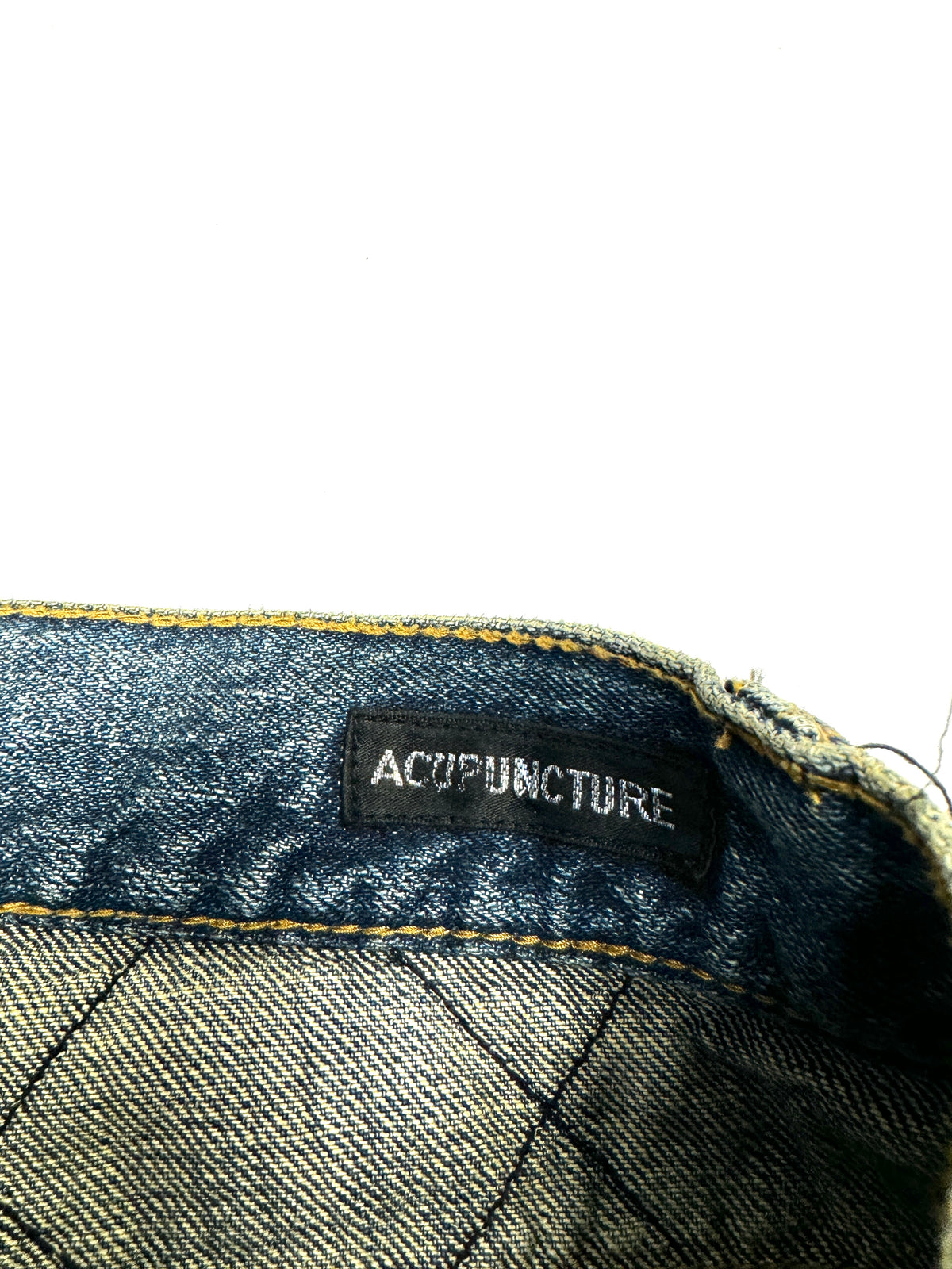 Acupuncture Dragon Washed Denim Jean