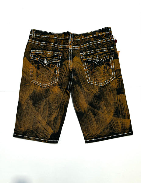 True Religion Brown Brushed Short