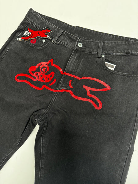 Billionaire Boys Club x Ice Cream Red Running Dog  Black Jean