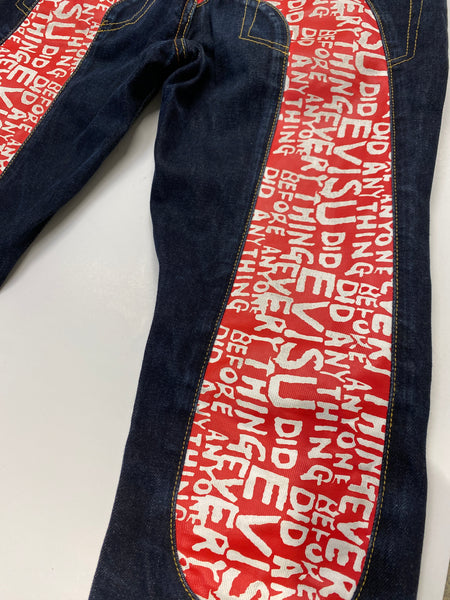 Evisu Red Wording Daicock Jean