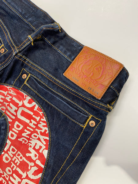 Evisu Red Wording Daicock Jean