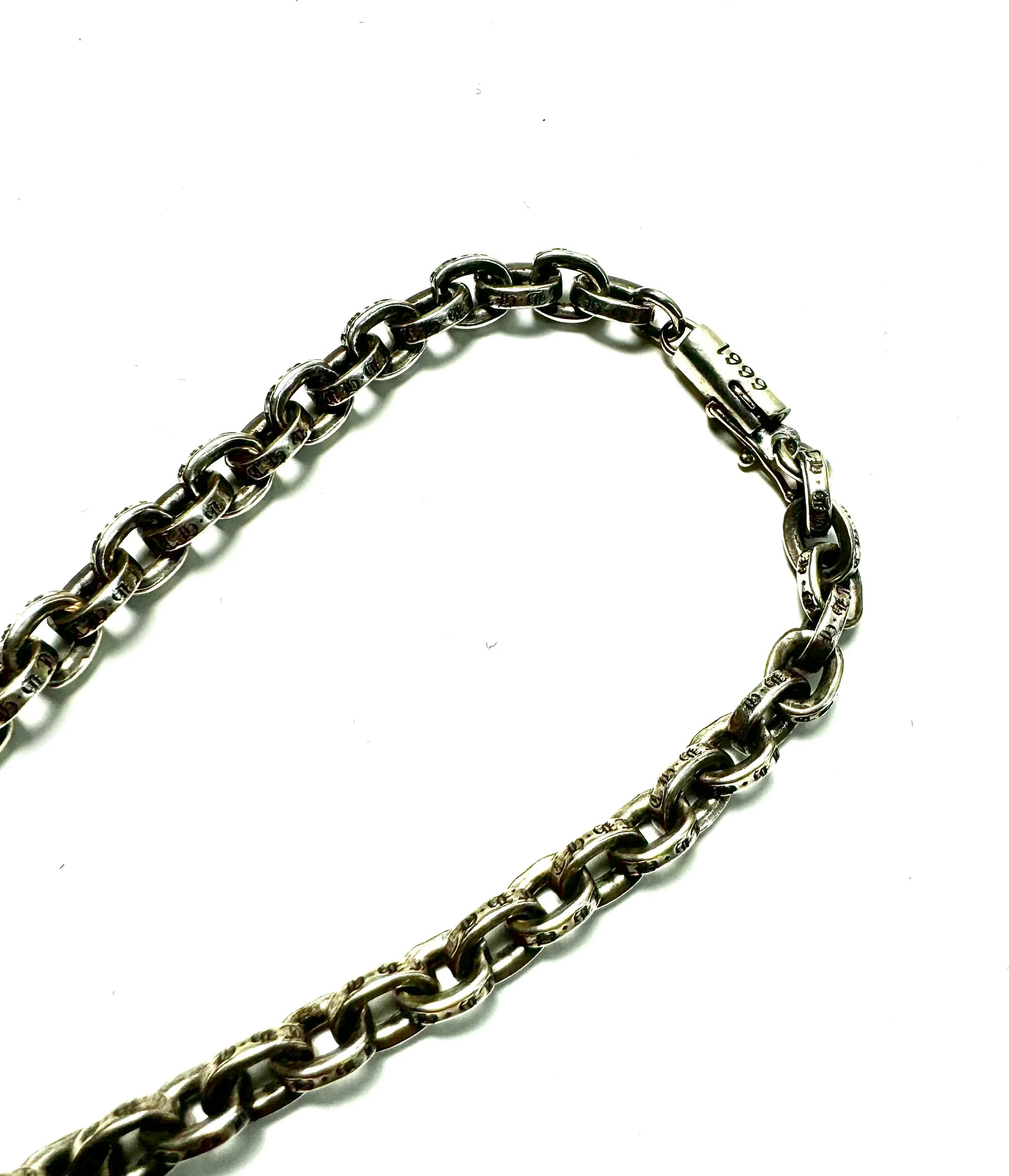 ChromeHearts 925 Sterling Silver Paper Chain Bracelet 1999
