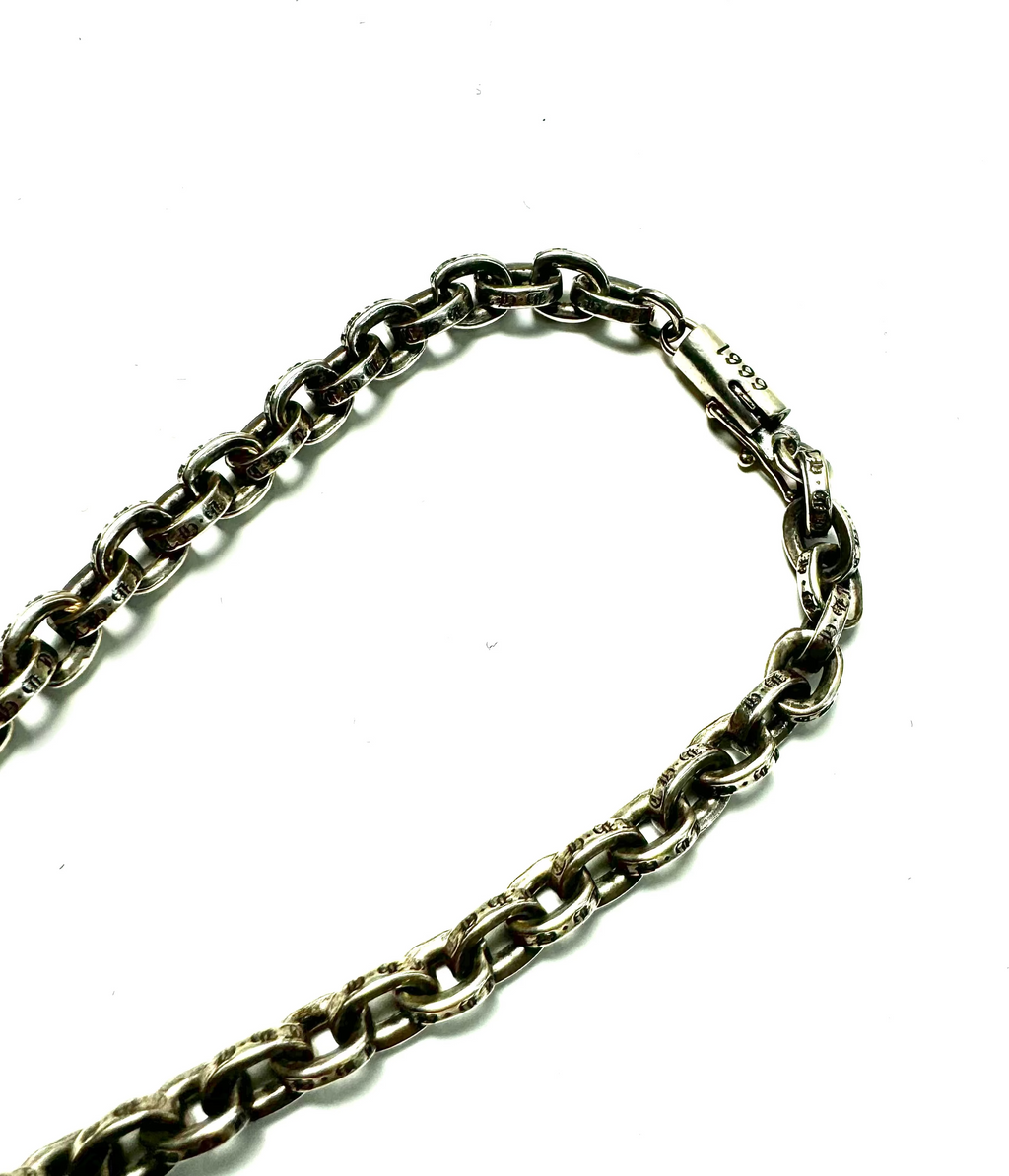 ChromeHearts 925 Sterling Silver Paper Chain Bracelet 1999