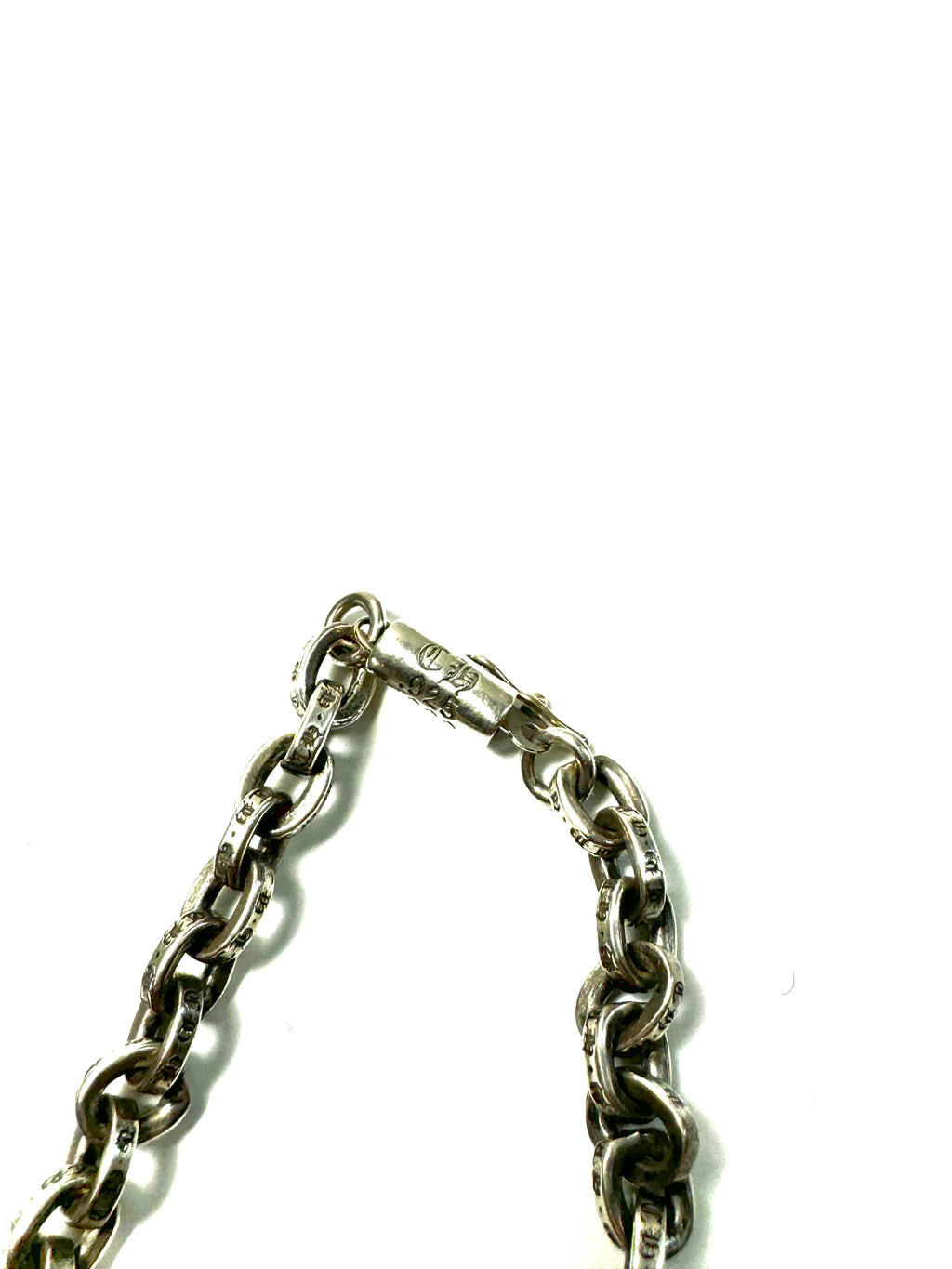 ChromeHearts 925 Sterling Silver Paper Chain Bracelet 1999