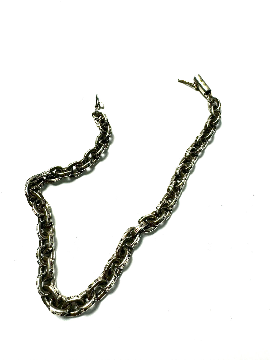 ChromeHearts 925 Sterling Silver Paper Chain Bracelet 1999