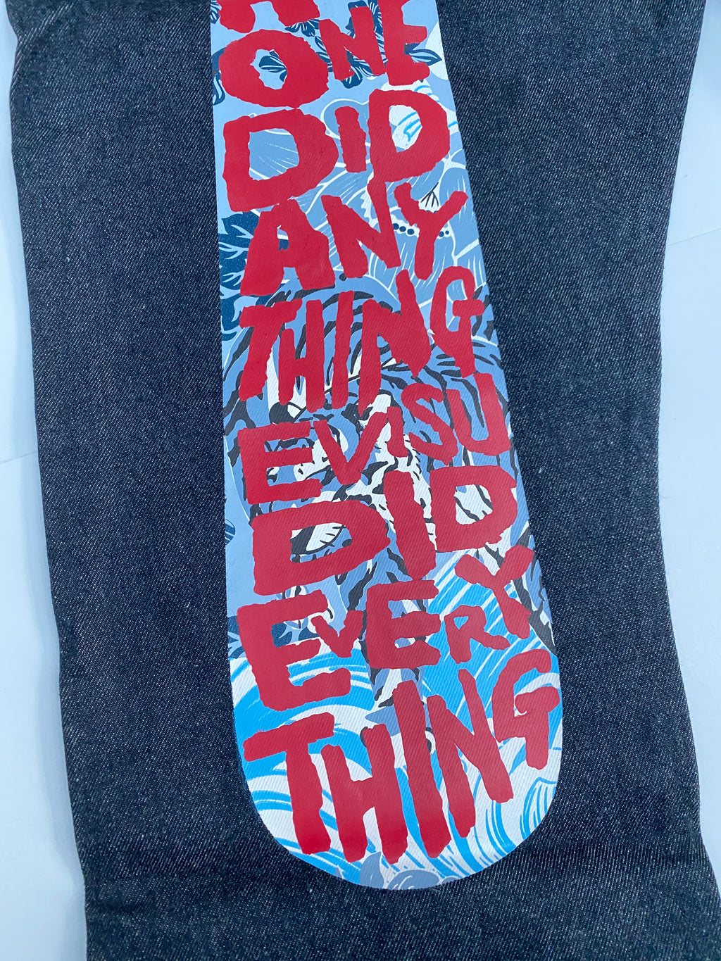 Evisu Blue Tiger Print Daicock Denim Jean