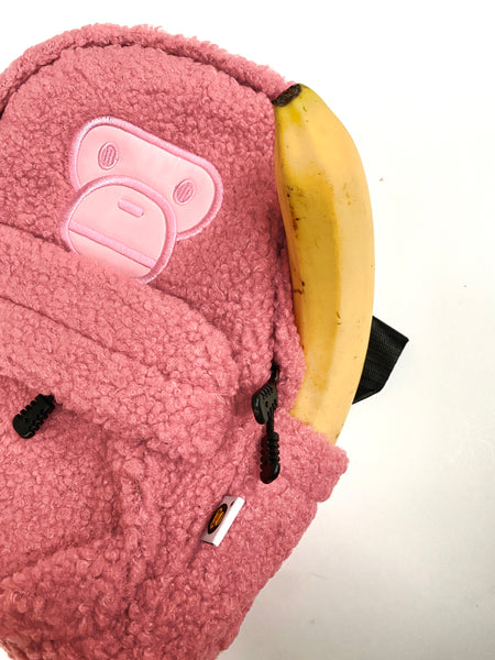 BAPE Milo Fur Pink Backpack