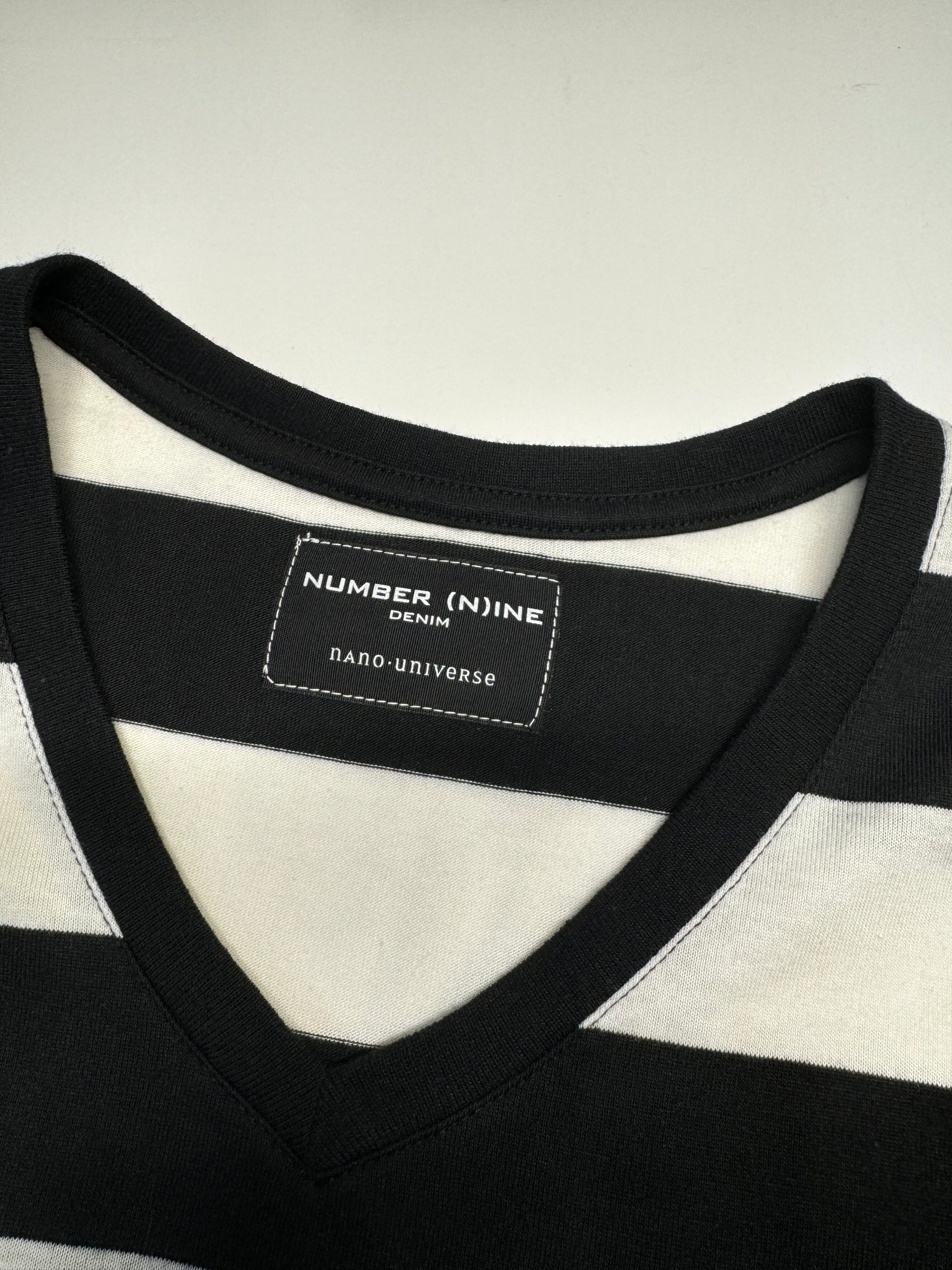 NUMBER (N)INE Denim Stripe Tee