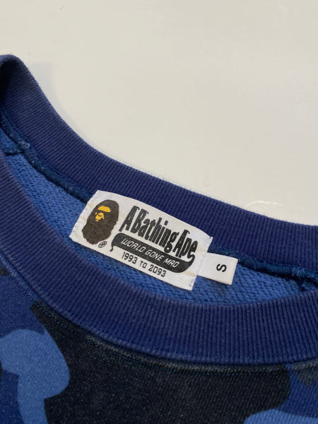 BAPE x Swarovski Blue Camo Crewneck