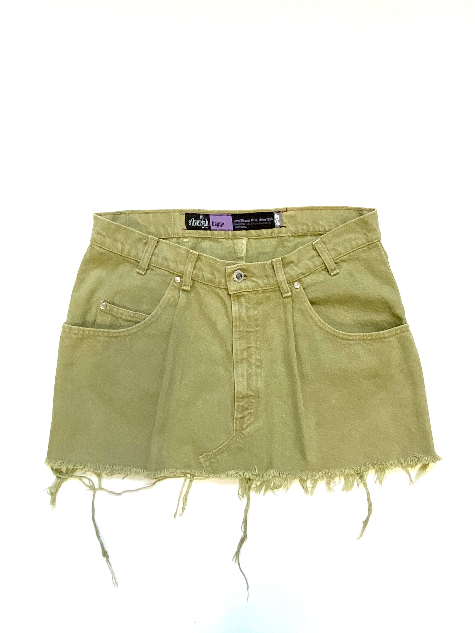 Levi's Silvertab Light Green Distressed Short