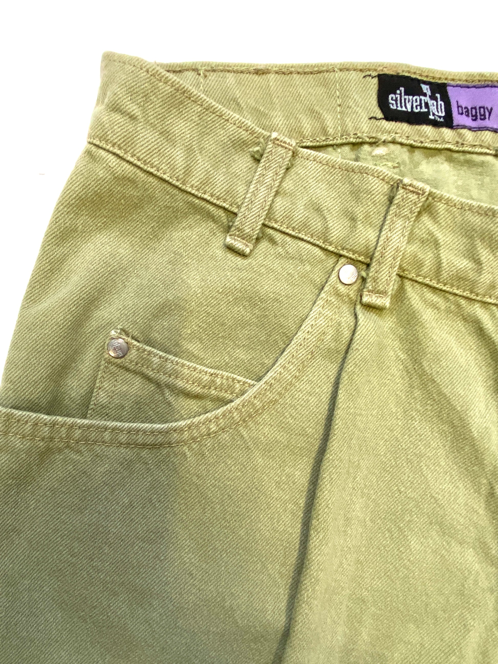 Levi's Silvertab Light Green Distressed Short