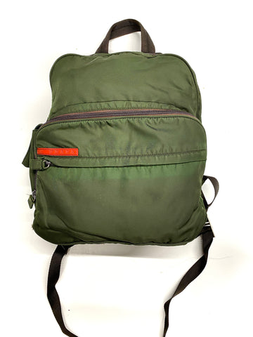 PRADA Vintage Olive Green Backpack