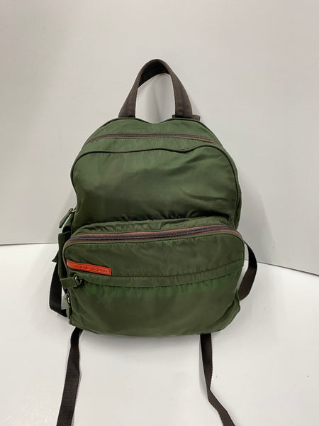 PRADA Vintage Olive Green Backpack