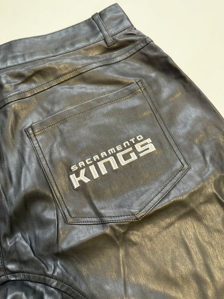 NBA 2000s Kings Leather Short