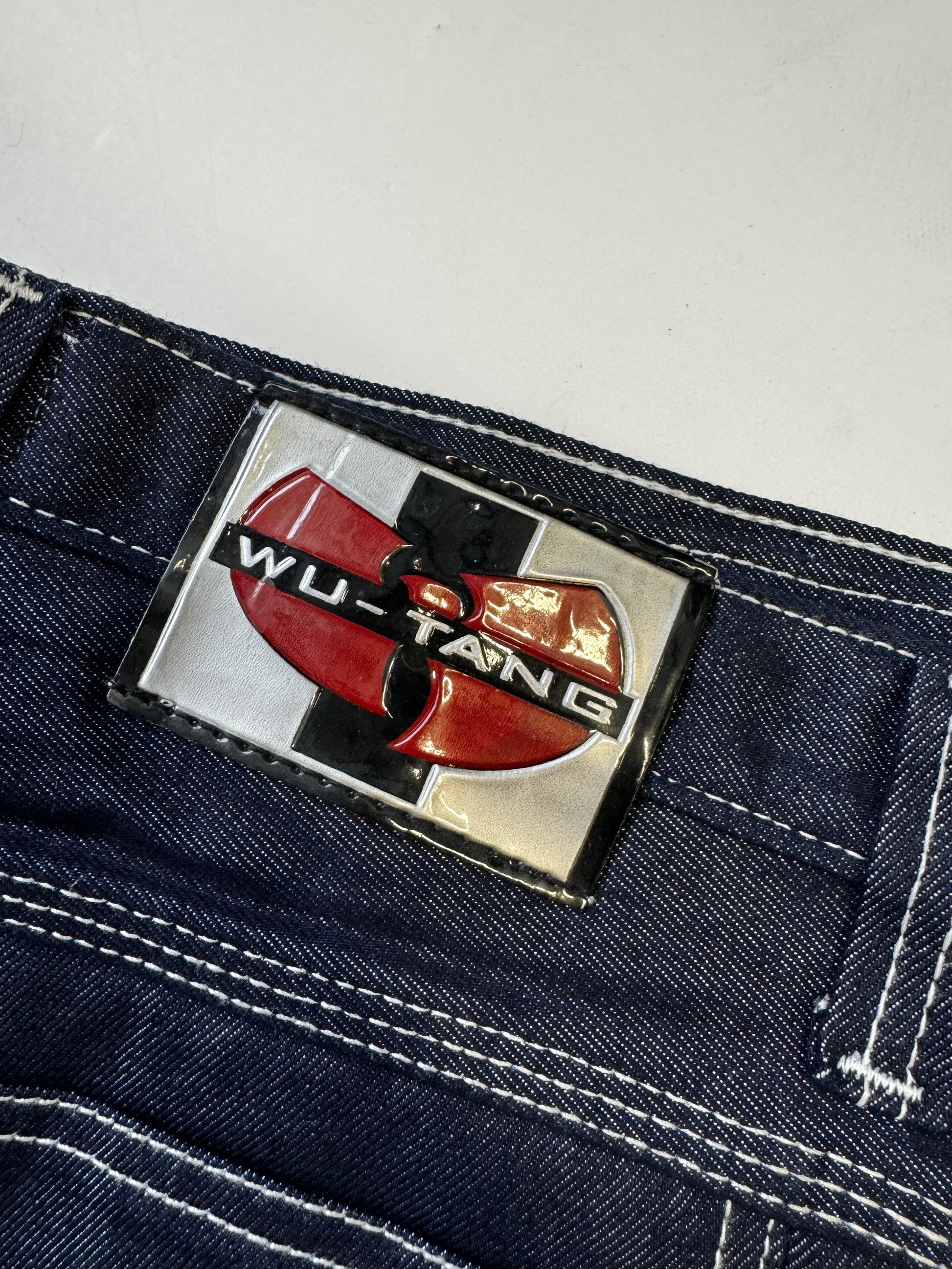 Wu-Tang 90s Raw Denim Baggy Jort